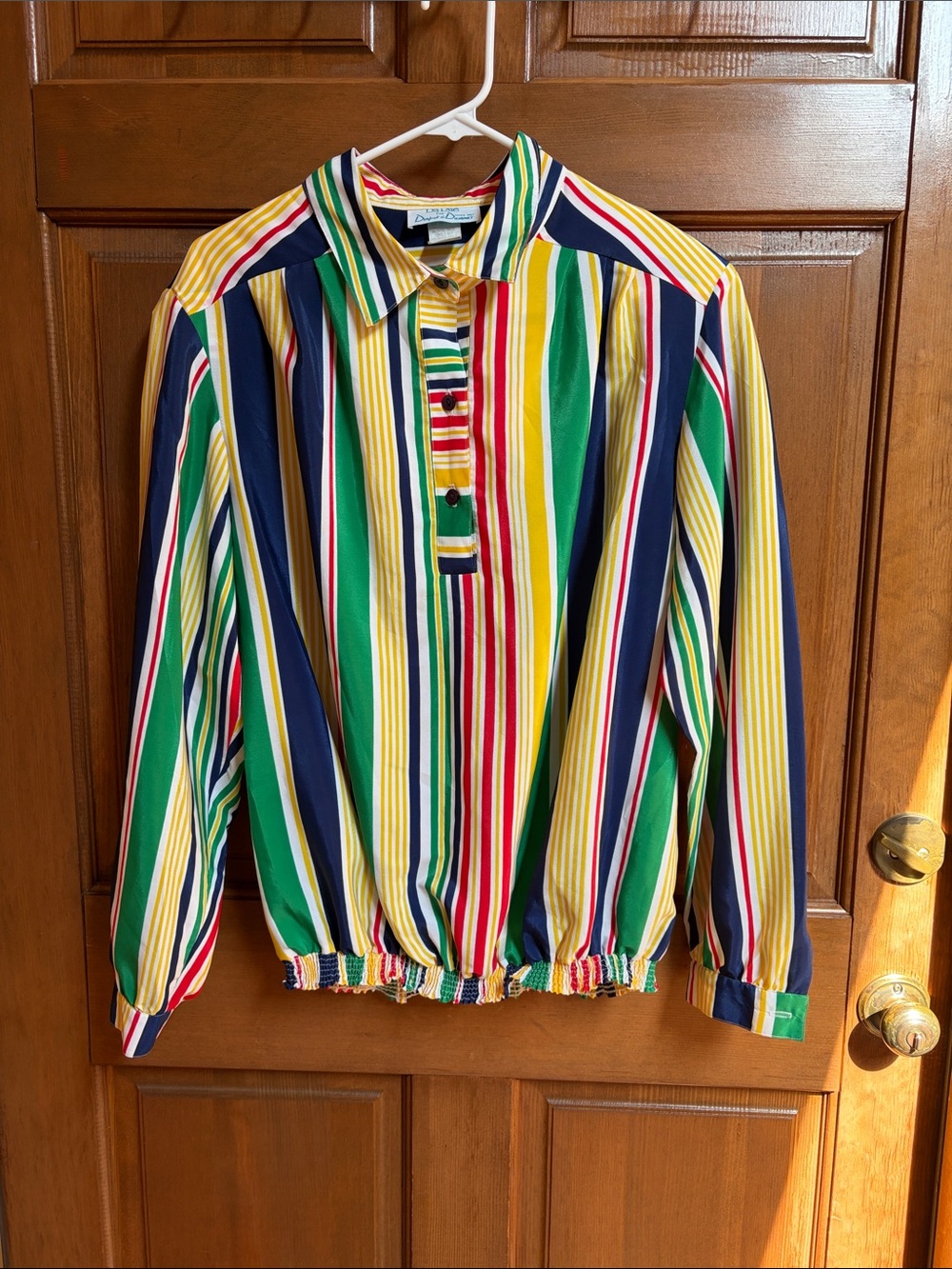 DaRue for Draper & Damon’s Vintage-Inspired Multicolor Striped Pullover Shirt